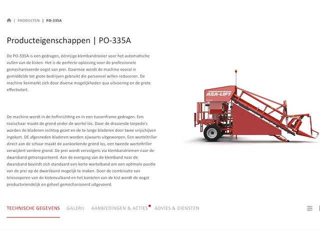 Grimme / asa-lift po-335 klembandrooier - afbeelding 28 van  30