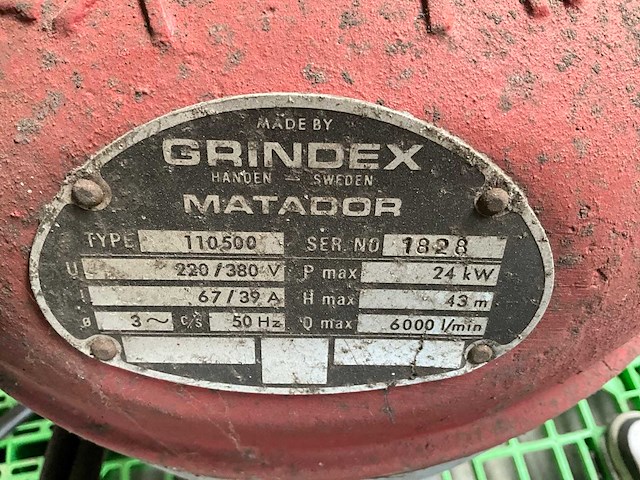 Grindex matador 110500 24 kw dompelpomp (onderwaterpomp) - afbeelding 4 van  4