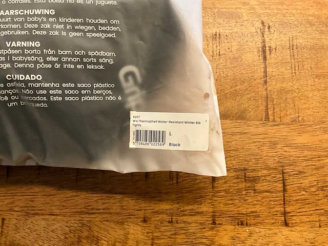 Gripgrab thermashell water-resistant winter dames bib tights - l - afbeelding 3 van  3