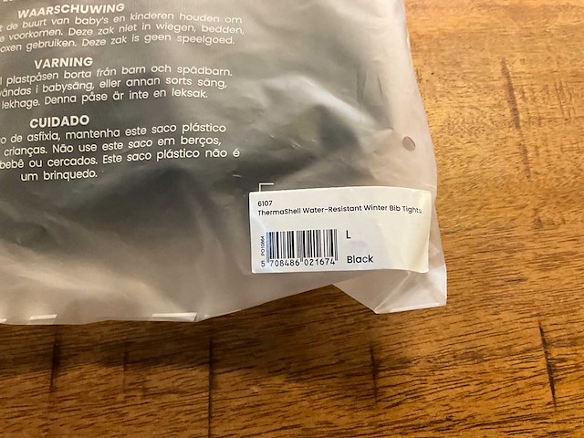 Gripgrab thermashell water-resistant winter heren bib tights - l - afbeelding 3 van  3