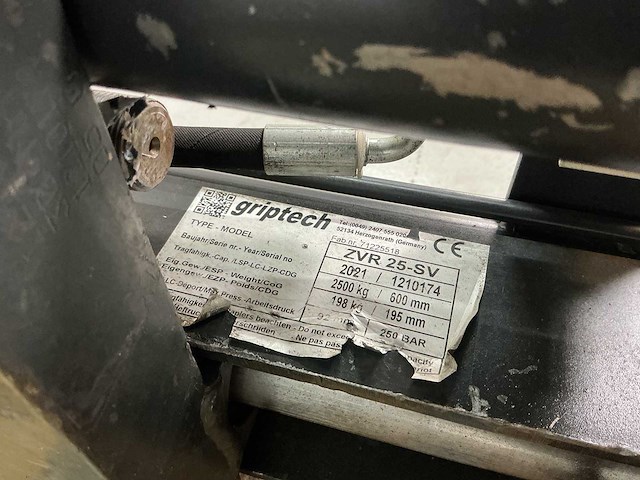 Griptech - zvr 25-sv vorkversteller - forklift accessory - 2021 - afbeelding 3 van  3