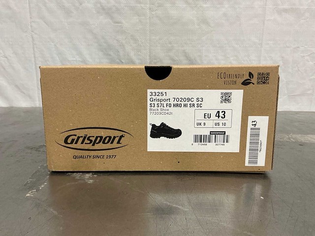 Grisport waterproof werkschoenen - maat 43 (5x) - afbeelding 1 van  5