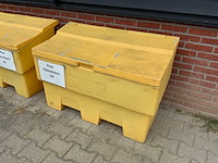 Grit-salt kunststof zout opslagbak (2x) - afbeelding 3 van  6