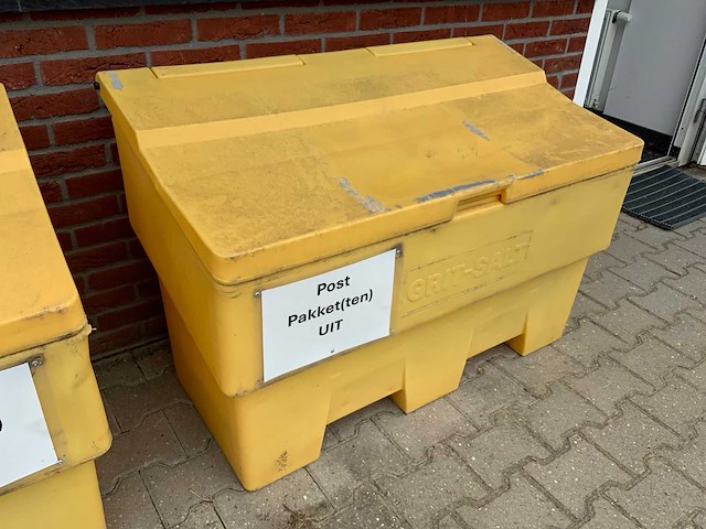 Grit-salt kunststof zout opslagbak (2x) - afbeelding 6 van  6