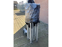 Grizzly go-up 50 - black easy-up partytent - 3x3 - afbeelding 2 van  3