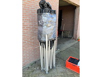 Grizzly go-up 50 - black easy-up partytent - 4x4 - afbeelding 3 van  3