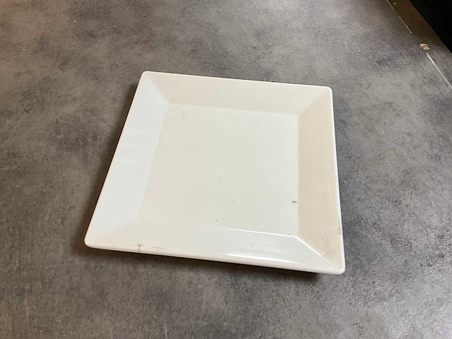 Grocier vierkante melamine borden (23x) - afbeelding 3 van  6