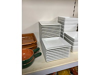 Grocier vierkante melamine borden (25x) - afbeelding 1 van  3