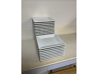 Grocier vierkante melamine borden (25x) - afbeelding 2 van  6