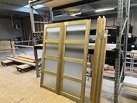 Groen geïmpregneerd dubbel deurkozijn hillhout - afbeelding 2 van  5