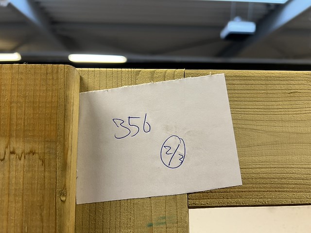 Groen geïmpregneerd dubbel deurkozijn hillhout - afbeelding 4 van  5