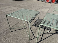 Groene metalen tuinset - afbeelding 3 van  6