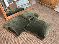 Groene sierkussens (3x) - afbeelding 1 van  6