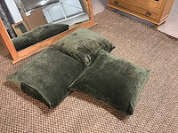 Groene sierkussens (3x) - afbeelding 2 van  6