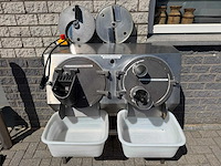 Groentesnijmachine - 2 kops - overige fruit- en groenteverwerking - afbeelding 1 van  4