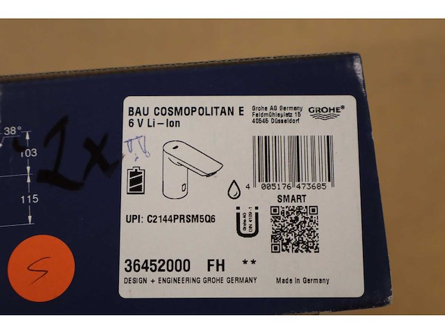 Grohe - bau cosmopolitan e - - infrarood elektronische wastafelkraan zonder menging - afbeelding 6 van  6