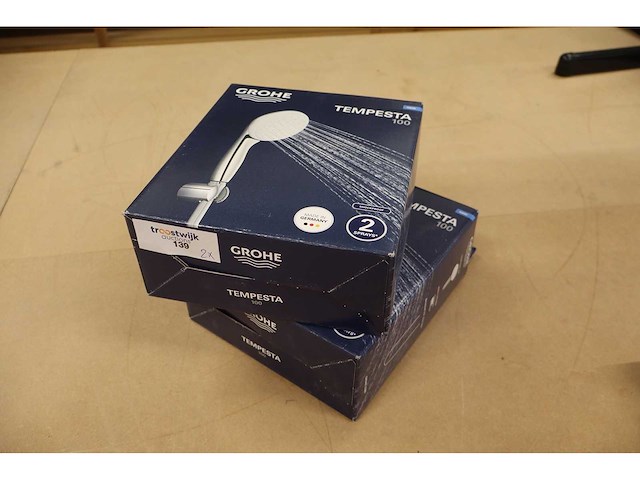 Grohe - new tempesta 100 - - handdouche set (2x) - afbeelding 5 van  5