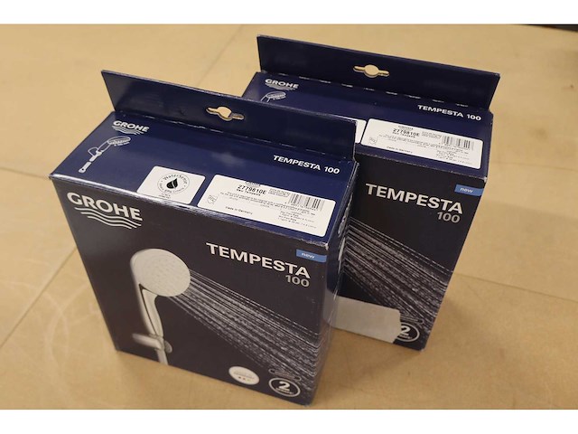 Grohe - new tempesta 100 - - handdouche set (2x) - afbeelding 4 van  5