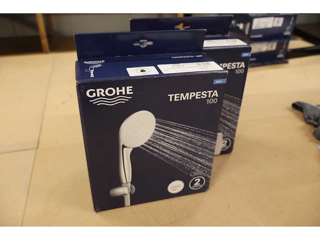 Grohe - new tempesta 100 - - handdouche set (2x) - afbeelding 5 van  5