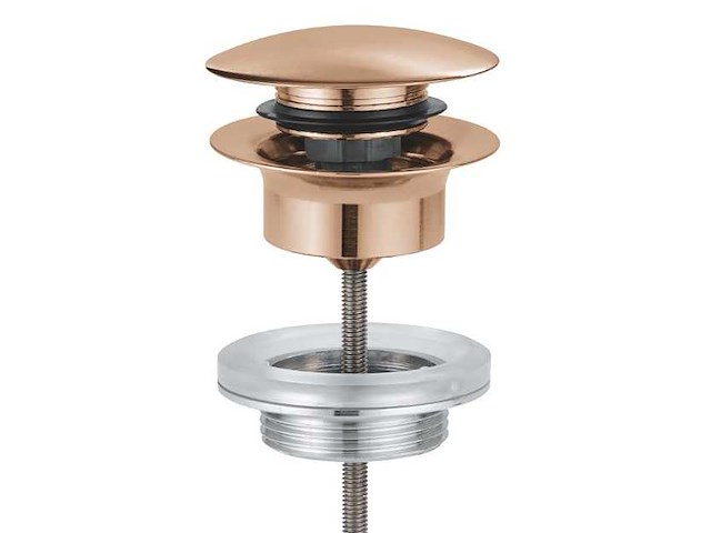 Grohe - waste set met push open plug - - push-open afvoerplug clickwaste (4x) - afbeelding 1 van  6