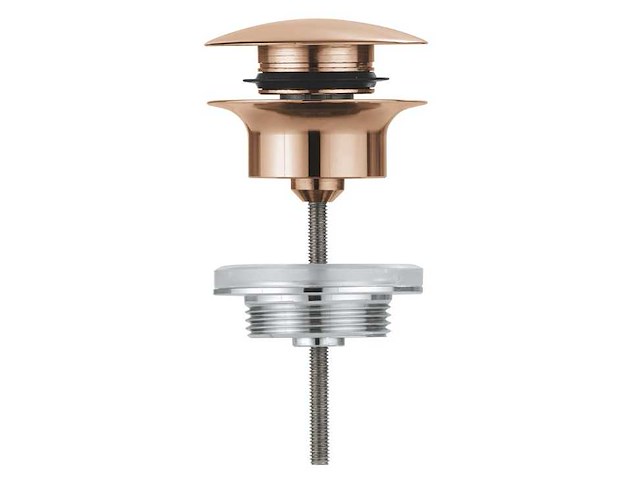 Grohe - waste set met push open plug - - push-open afvoerplug clickwaste (4x) - afbeelding 2 van  6