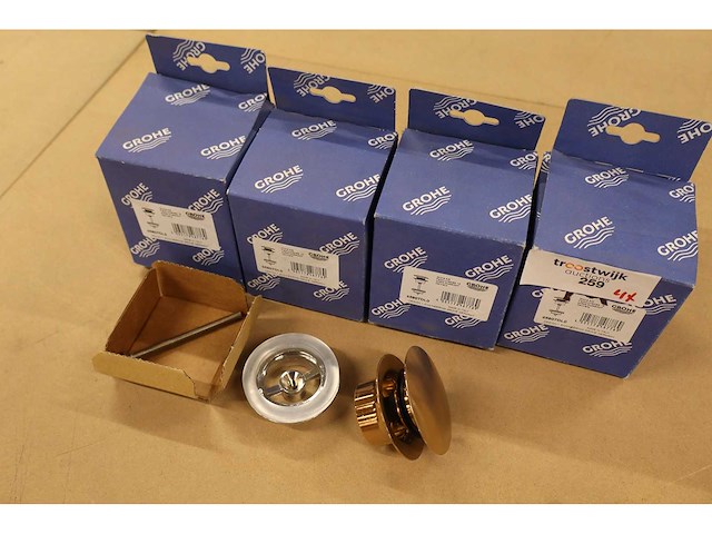 Grohe - waste set met push open plug - - push-open afvoerplug clickwaste (4x) - afbeelding 5 van  6
