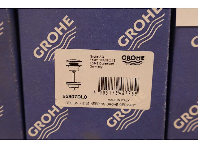 Grohe - waste set met push open plug - - push-open afvoerplug clickwaste (4x) - afbeelding 6 van  6