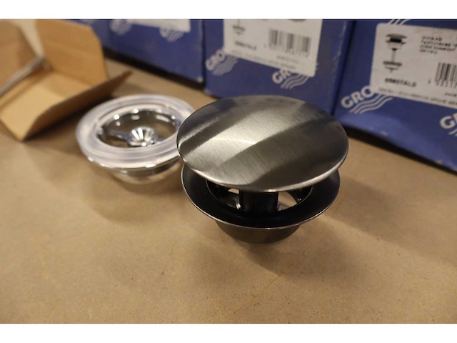 Grohe - waste set met push open plug - - push-open afvoerplug clickwaste (4x) - afbeelding 4 van  7