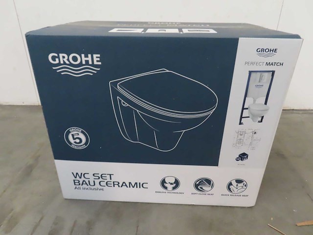 Grohe - wc set bau ceramic - toilet - afbeelding 1 van  2