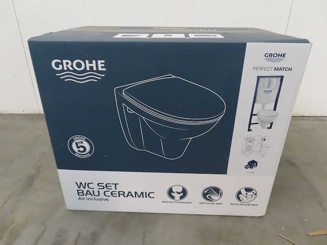 Grohe - wc set bau ceramic - toilet - afbeelding 1 van  2