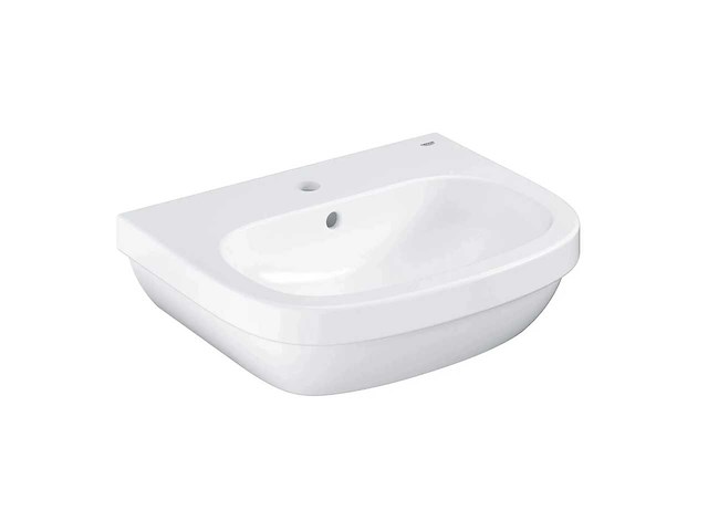 Grohe 39336000 euro wastafel 550mm wit met. kraangat + overloop - afbeelding 3 van  5
