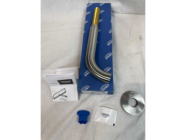 Grohe atrio new super steel brushed baduitloop (3x) - afbeelding 2 van  7