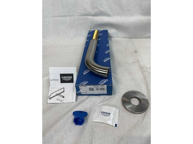 Grohe atrio new super steel brushed baduitloop (3x) - afbeelding 6 van  7
