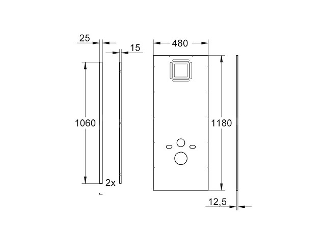 Grohe beplating wandcloset - afbeelding 2 van  3