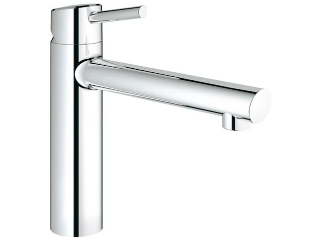 Grohe concetto keukenkraan medium uitloop met uittrekbare handdouche chroom - afbeelding 1 van  4