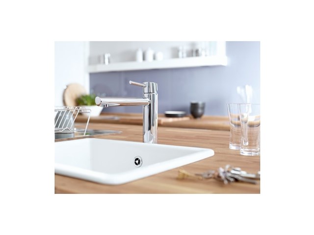 Grohe concetto keukenkraan medium uitloop met uittrekbare handdouche chroom - afbeelding 2 van  4