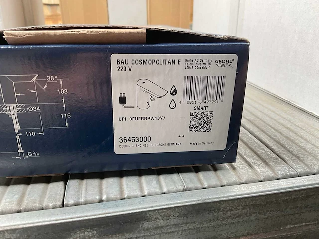 Grohe cosmopolitan e wastafelkraan met sensor - afbeelding 2 van  2