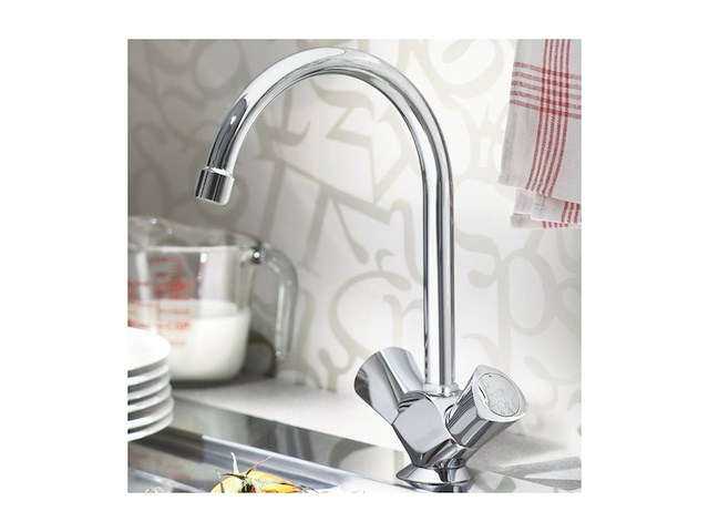 Grohe costas keukenmengkraan hoge uitloop chroom - afbeelding 2 van  2