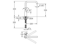 Grohe essence 30269gn0 keukenmengkraan - afbeelding 4 van  8