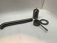 Grohe essence new brushed hard graphite wastafelmuurkraan - afbeelding 2 van  6