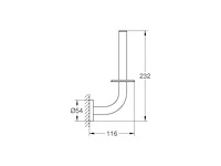 Grohe essentials 40 385 001 reserverolhouder - afbeelding 2 van  2