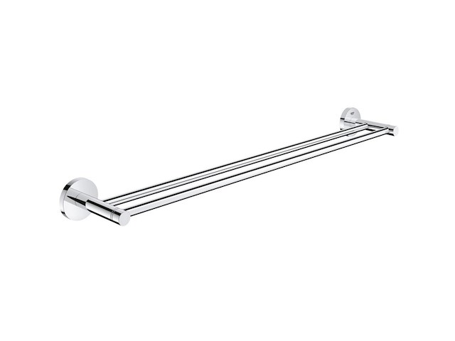 Grohe essentials dubbele handdoekhouder chroom - afbeelding 1 van  3