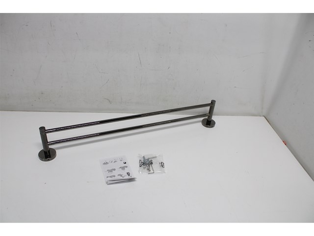 Grohe essentials handdoekhouder dubbel 60cm hard graphite - afbeelding 1 van  1