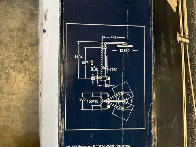 Grohe euphorbia smart control thermostatische regendoucheset - afbeelding 7 van  8