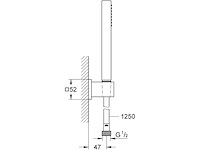 Grohe euphoria cube stick hand shower chroom - afbeelding 2 van  2