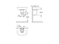 Grohe euro sifonkap voor wastafel keramiek wit - afbeelding 4 van  6
