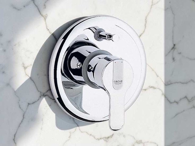 Grohe eurodisc 19518000 eenhendel badthermostaat opbouwdeel - afbeelding 1 van  7
