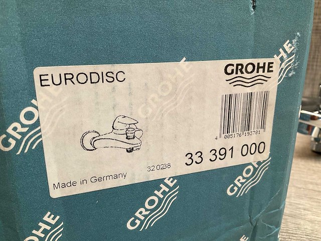 Grohe eurodisc bad/douche thermostaatkraan chroom - afbeelding 7 van  7