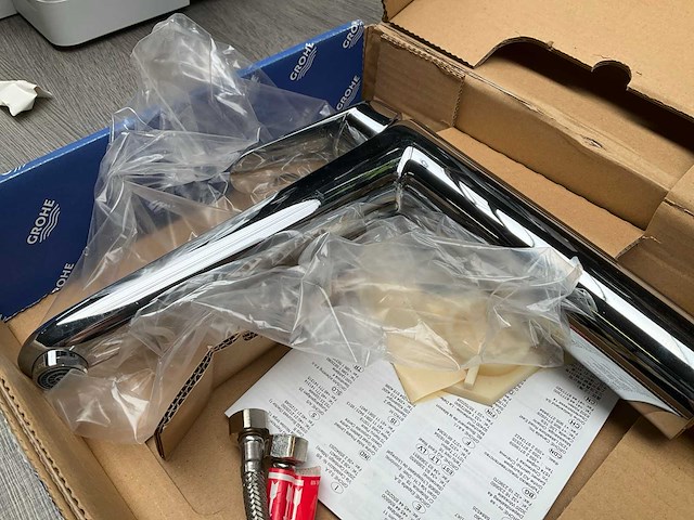 Grohe eurodisc cosmopolitan wastafelkraan hoog - afbeelding 5 van  7