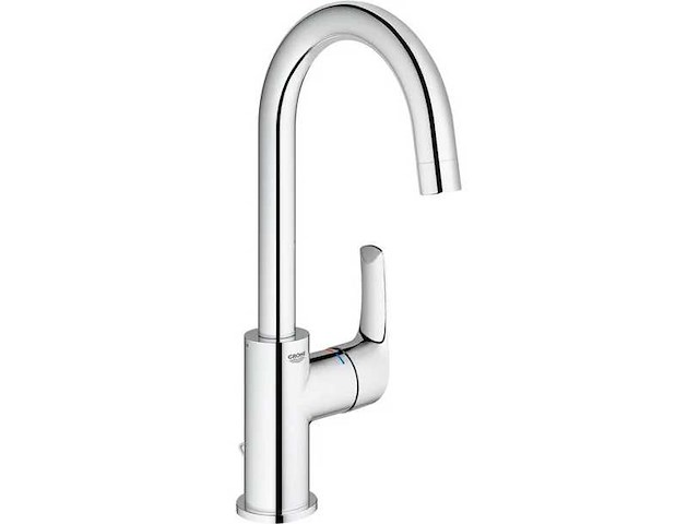 Grohe eurosmart 1-gats wastafelkraan met hoge ronde uitloop - afbeelding 1 van  4